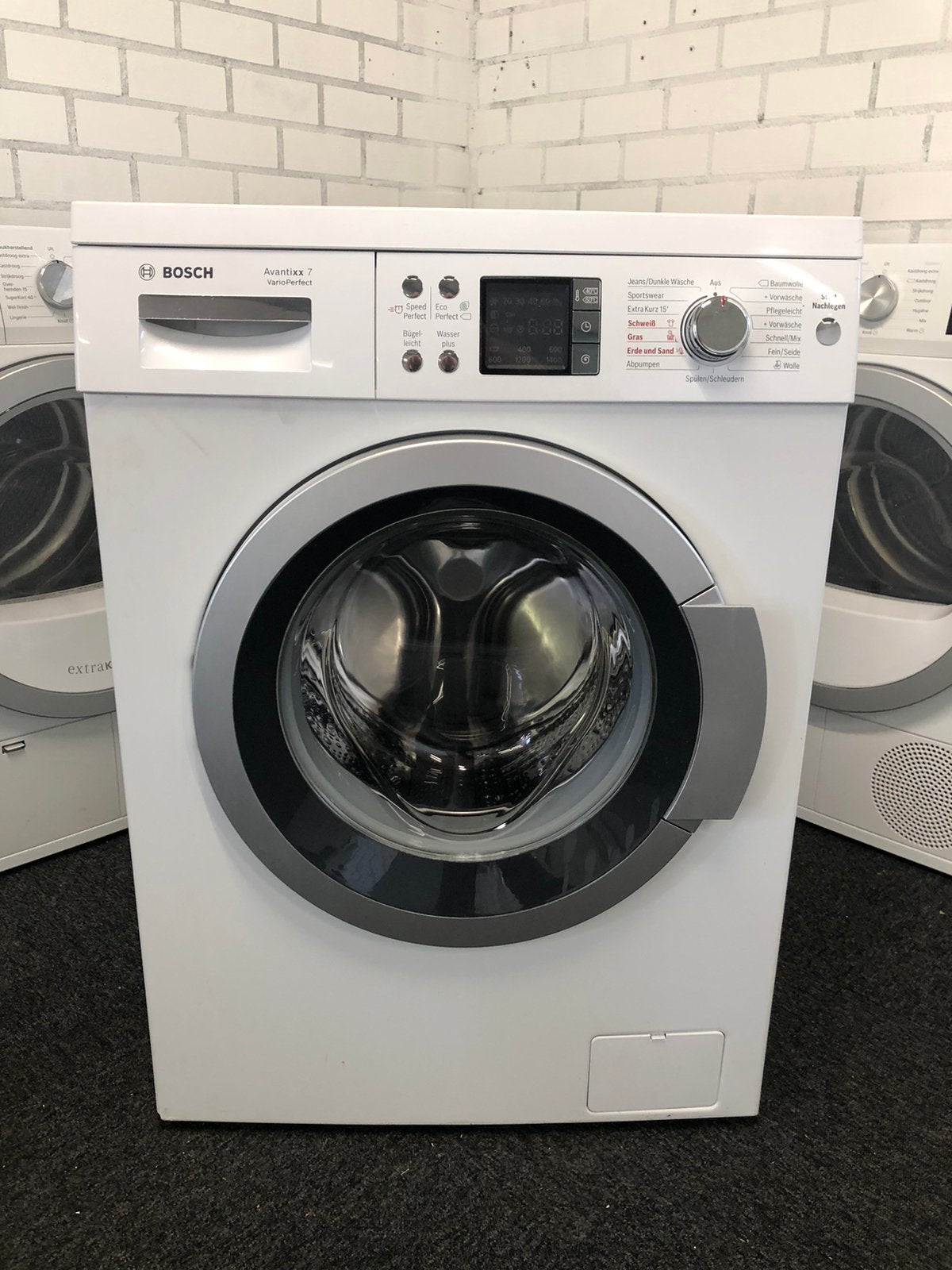 €209 A+++ Bosch Avantixx7 Wasmachine MET GARANTIE OPHALEN, Ophalen, 6 tot 8 kg, Minder dan 85 cm, Kort programma