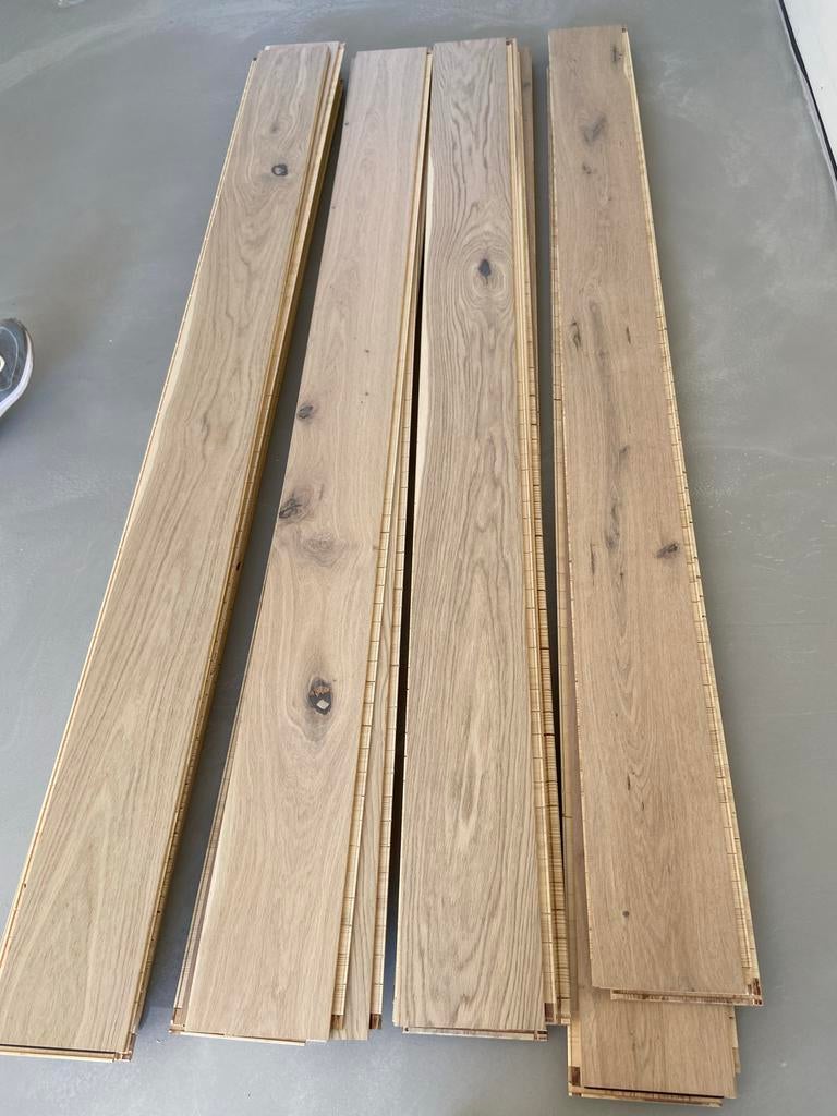 Scheucher duoplank rustic eiken ca 12m2 kliksysteem, Nieuw, 10 tot 30 cm, Hout, 150 cm of meer