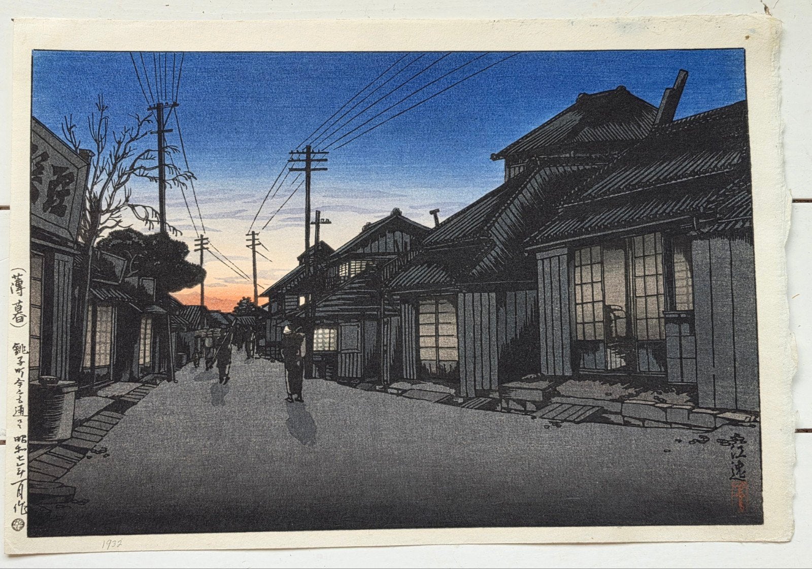 Ishiwata Koitsu japanse prent houtsnede Shin Hanga, Ophalen of Verzenden