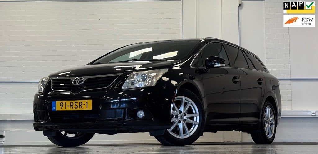 Toyota Avensis Wagon 2.0 VVTi Business Automaat 2e Eigenaar, Auto's, Toyota, Euro 5, 4 cilinders, Zwart, 152 pk