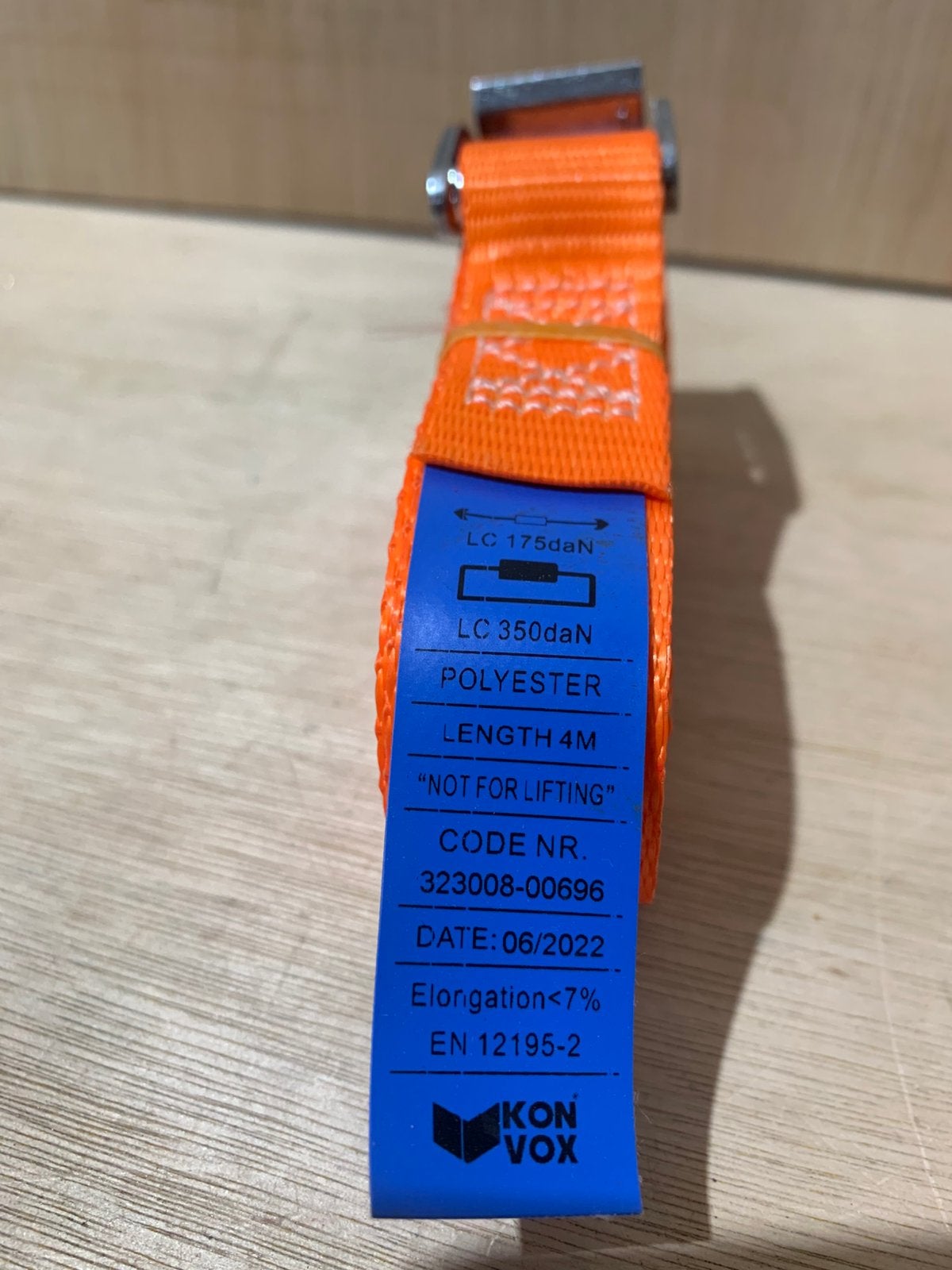 Konvox spanband met klemgesp – 4 meter – NIEUW – 25x, Konvox, Nieuw, Ophalen of Verzenden, Konvox