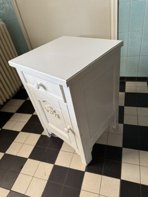Mooi klassiek nachtkastje behorend bij aangeboden bureau, Ophalen, Gebruikt, 45 tot 65 cm, 55 tot 70 cm
