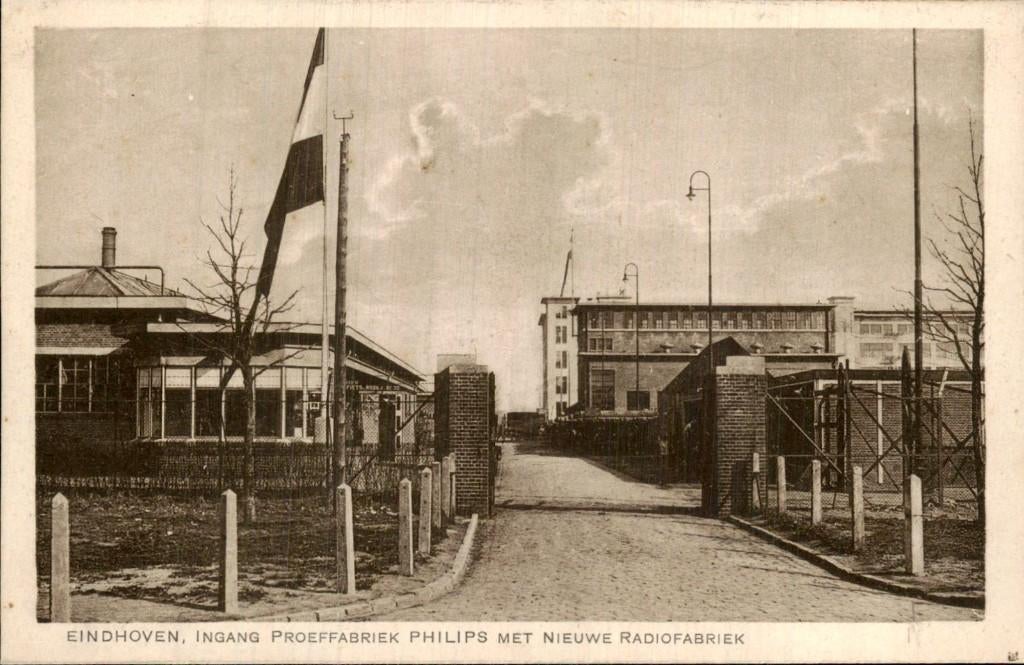 Eindhoven - Proeffabriek Philips - Nieuwe Radiofabriek, Ophalen of Verzenden, 1920 tot 1940, Ongelopen, Noord-Brabant