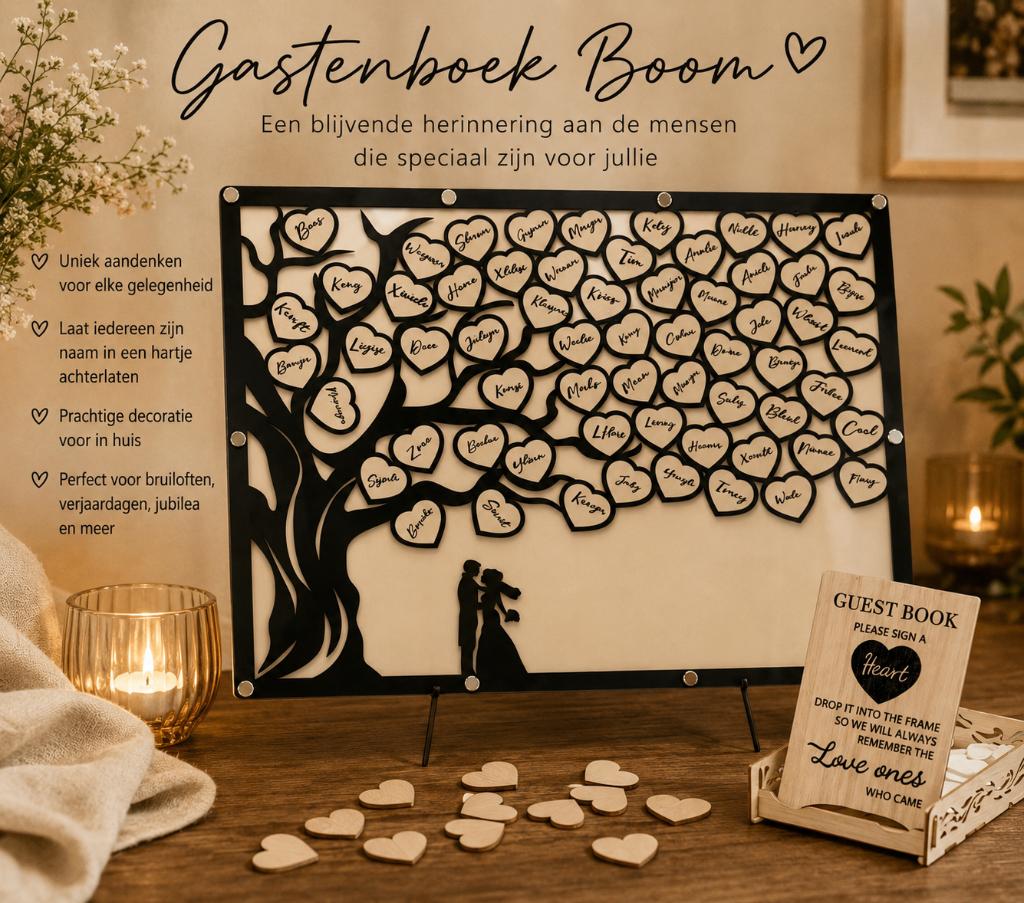 Gepersonaliseerd gastenboek, Ophalen of Verzenden, Nieuw, Overige typen, Overige