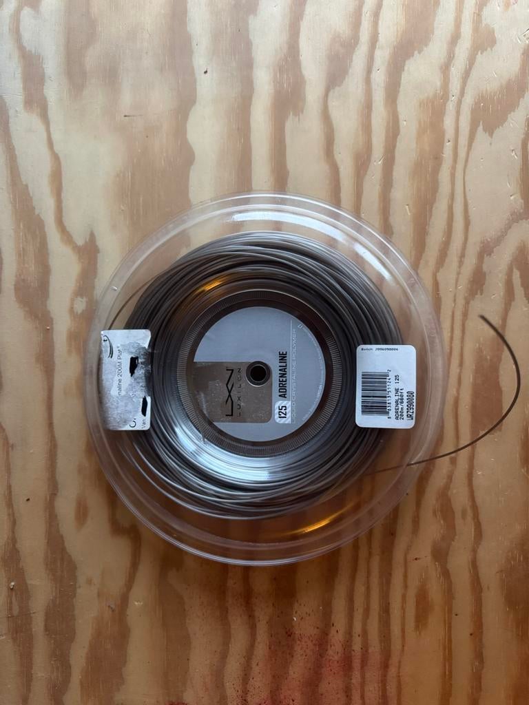 Luxilon adrenaline 1.25, Grip of Snaar, L00, Zo goed als nieuw, Ophalen