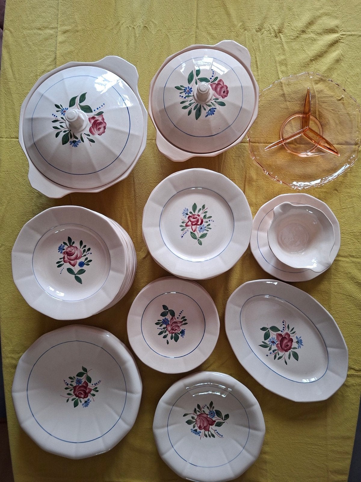 Prachtig Frans vintage servies
Digoin Sarreguemines "Graziel, Ophalen
