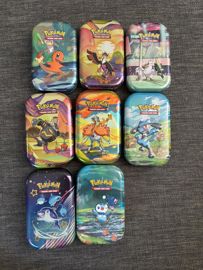 Pokemon Tins, Ophalen of Verzenden, Zo goed als nieuw, Overige typen