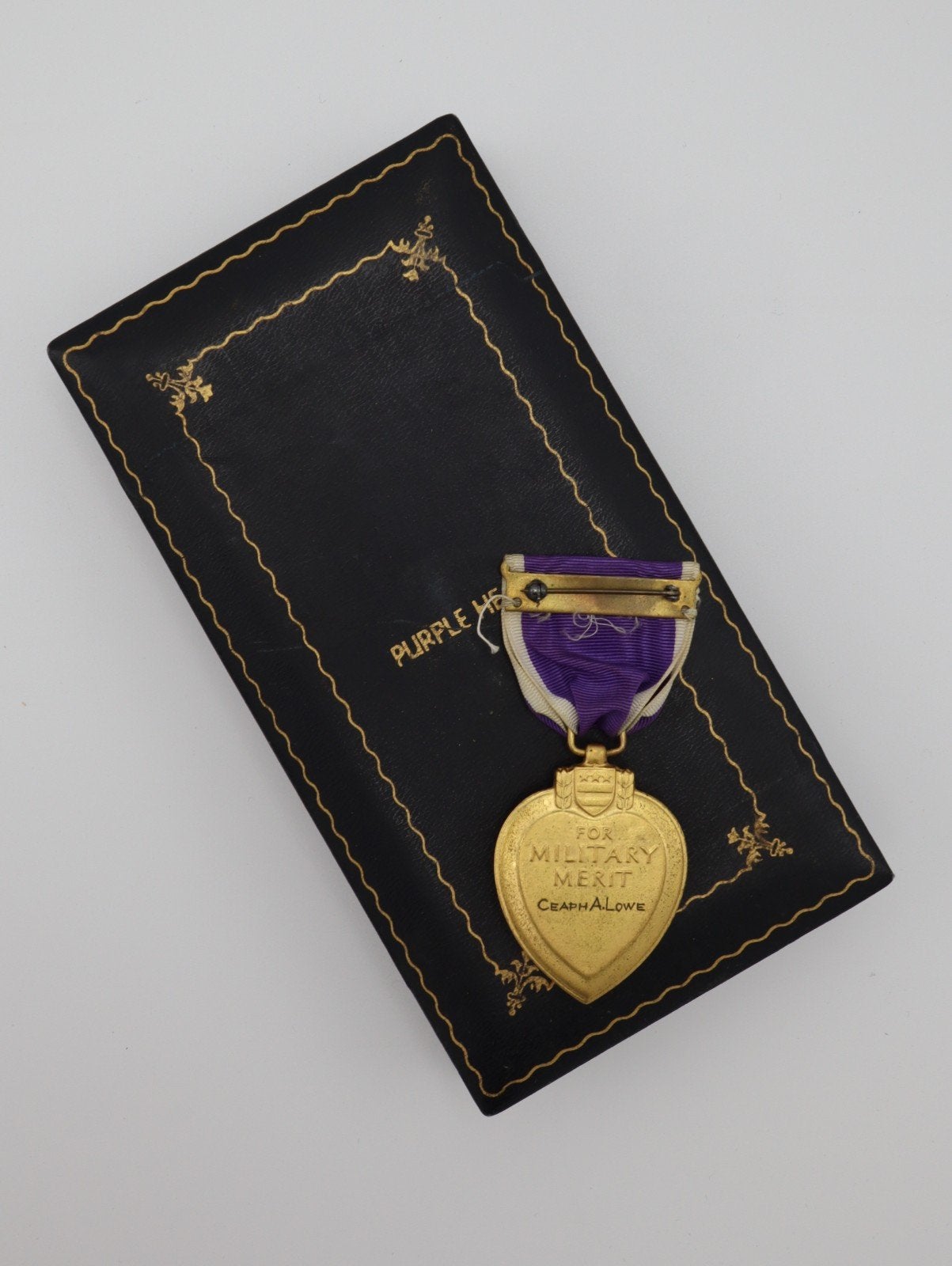 US WWII Killed in Action Purple Heart, London, Ordnance Unit, Ophalen of Verzenden, Landmacht, Amerika, Lintje, Medaille of Wings