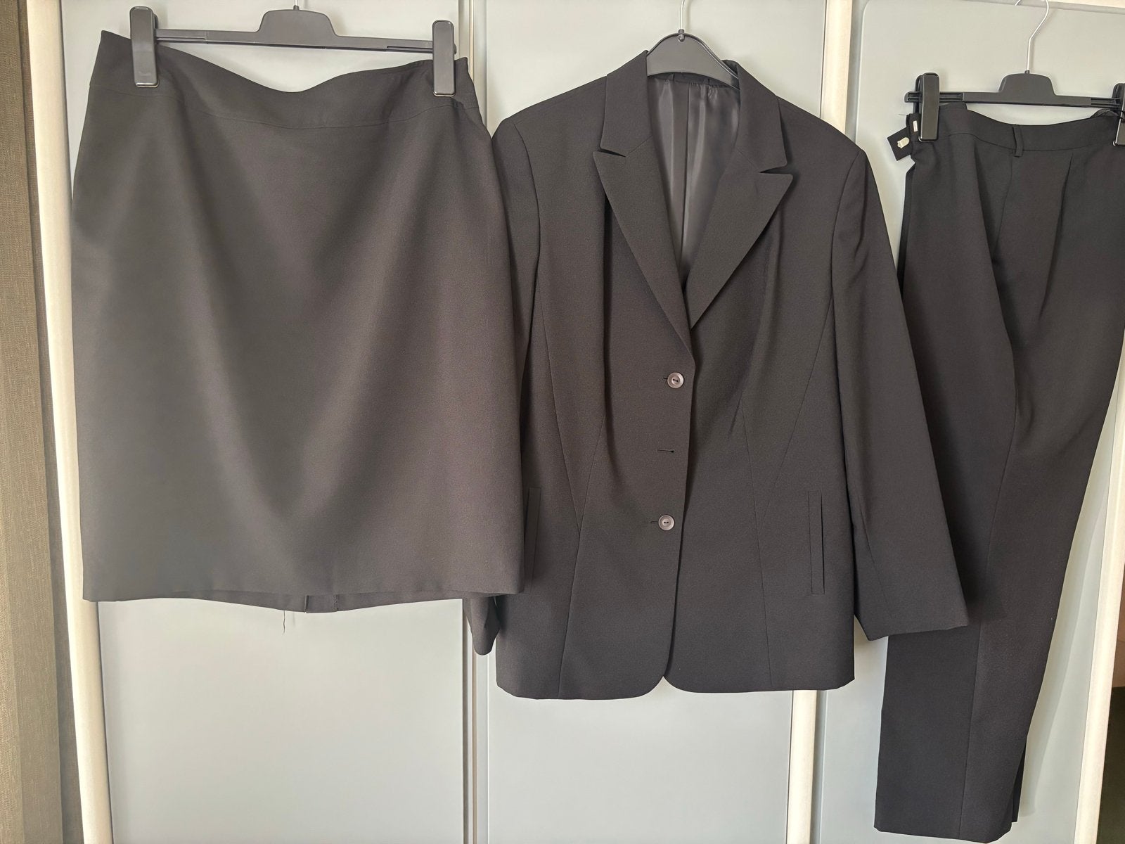 Zwart Set Canda Maat 46: Blazer, Broek, rok, Kostuum of Pak, Zwart, Maat 46/48 (XL) of groter, Nieuw