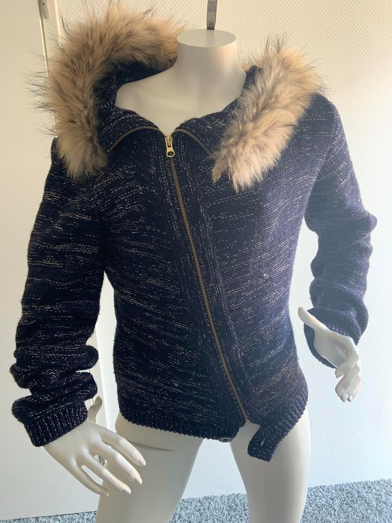Met vest met capuchon met lurex maat m, Kleding | Dames, Maat 38/40 (M), Blauw, ., Ophalen of Verzenden