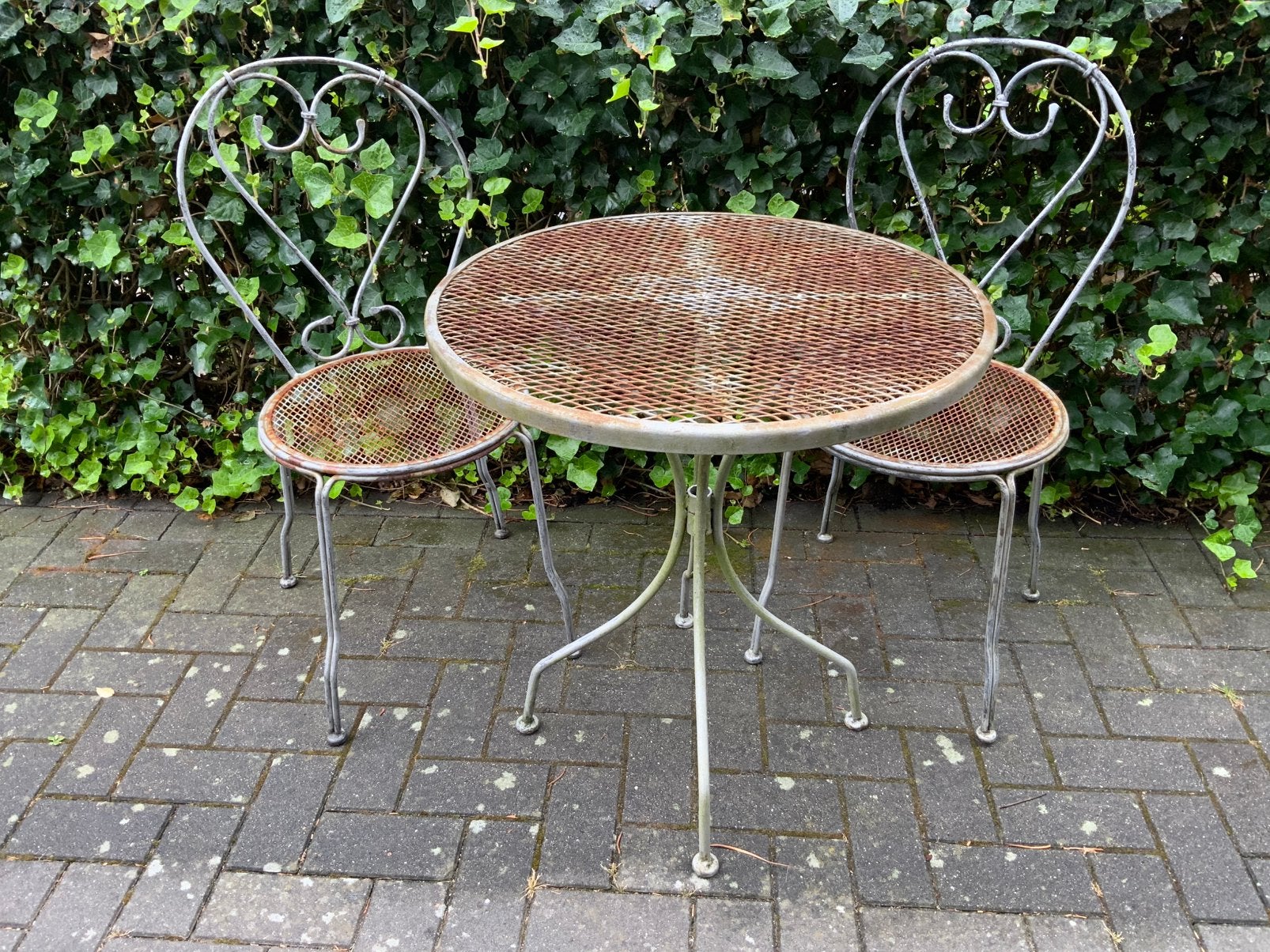 Brocante bistroset, Ophalen