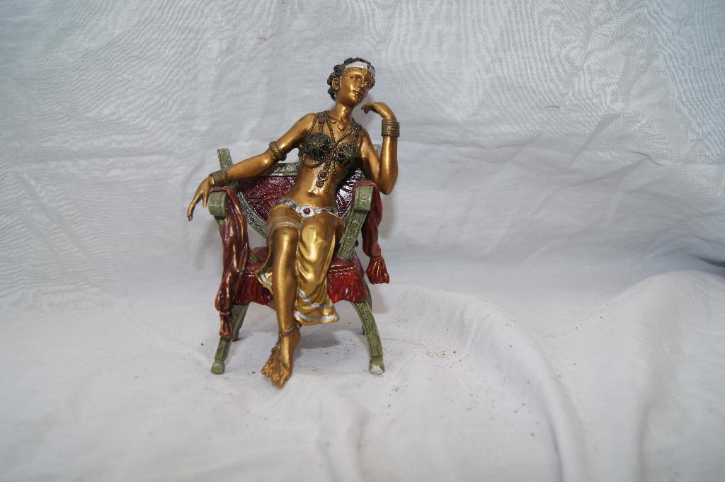 Buik danseres  ( Brons, Ophalen of Verzenden, Handgemaakt, Brons, Beeld