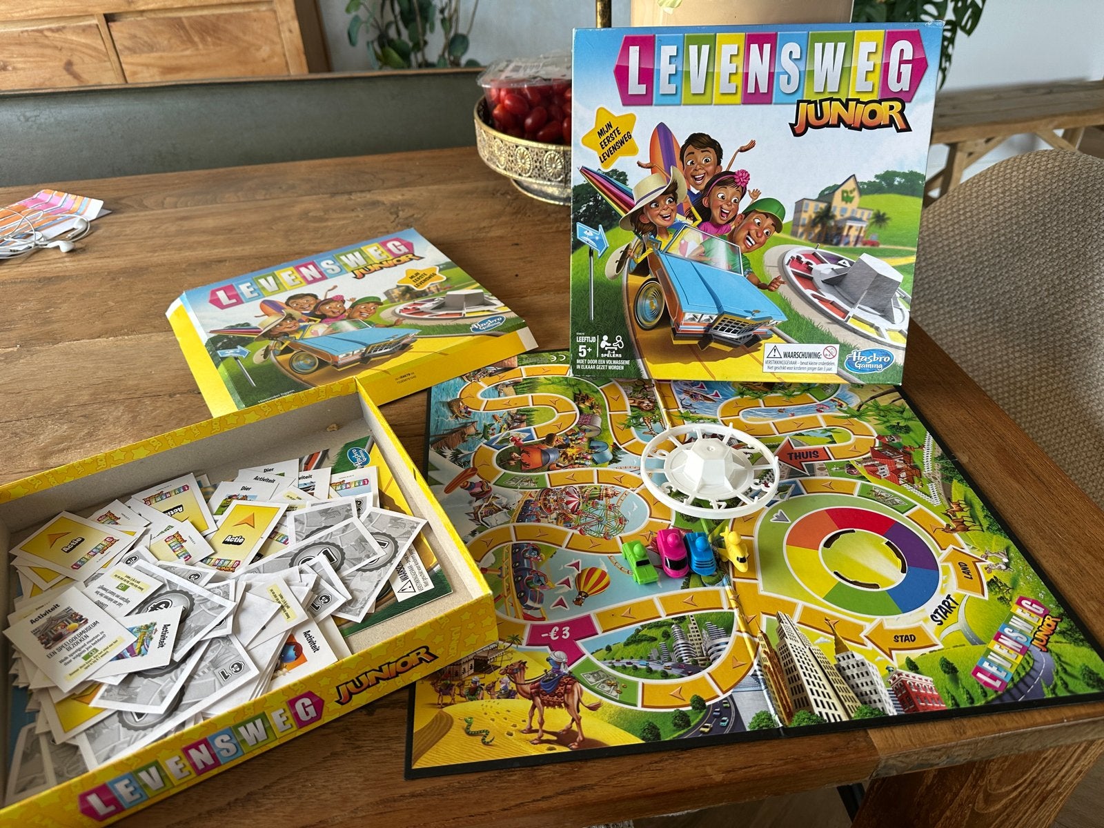 Bordspel Levensweg Junior - compleet en mooi, Drie of vier spelers, Ophalen of Verzenden, Gebruikt, Hasbro Games