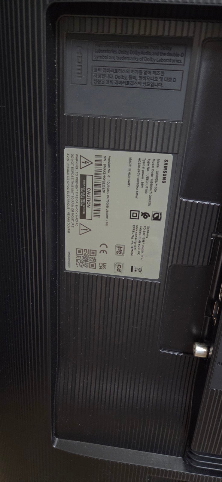 Samsung UE60DU7100K 4K UHD Smart TV, Ophalen, LED, 50 Hz, Zo goed als nieuw