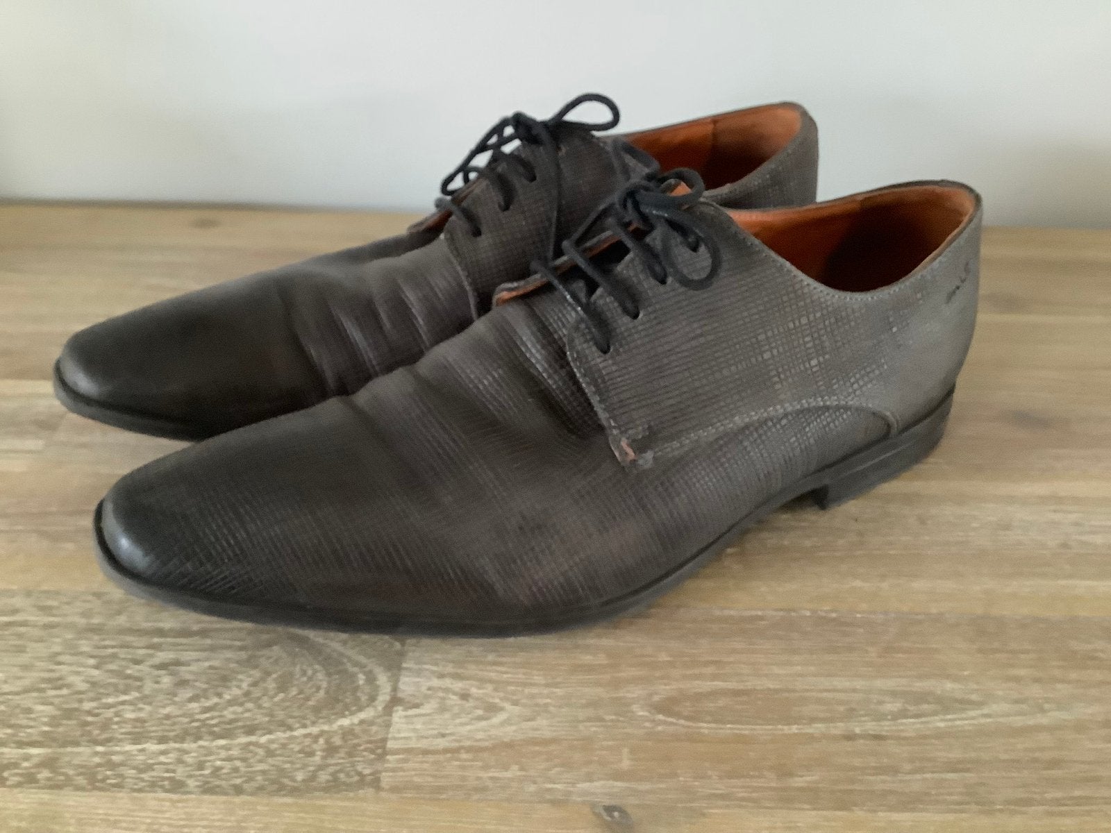 Van Lier schoenen maat 43.5, Kleding | Heren, Schoenen, Ophalen of Verzenden, Zo goed als nieuw, Bruin, Veterschoenen