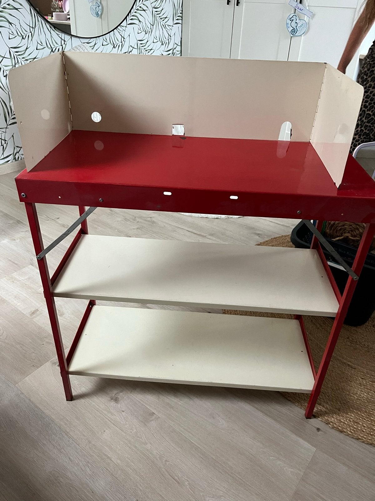 Opvouwbare camping kooktafel met windscherm, Caravans en Kamperen, Ophalen, Gebruikt