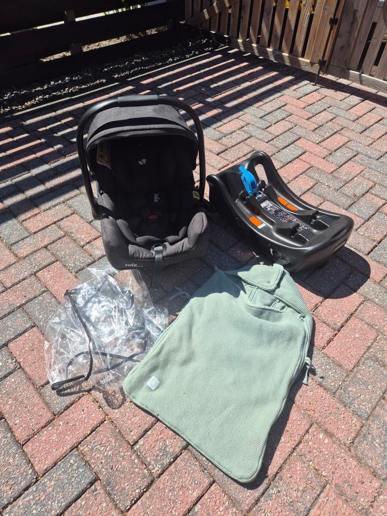 Joie i-Gemm 2 autostoel met Isofix base en extra's, Autogordel of Isofix, Zo goed als nieuw, 0 t/m 13 kg, Ophalen