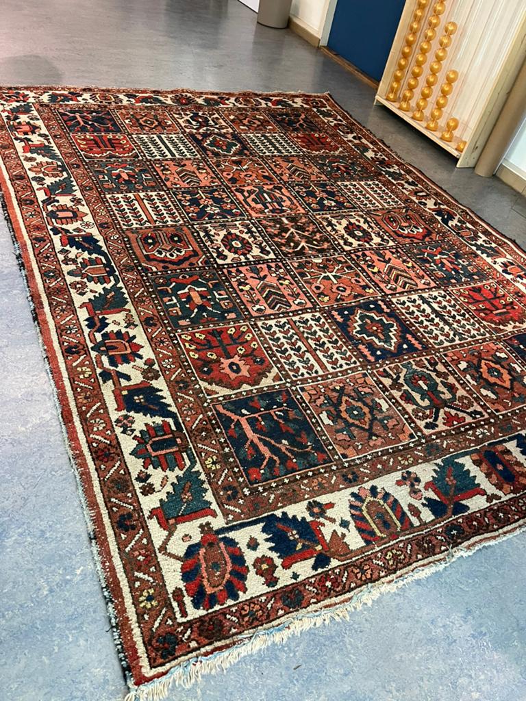 perzisch kleed handgeknoopt antiek kelim wol 290x210, Huis en Inrichting, Stoffering | Tapijten en Kleden, Ophalen, Gebruikt, Overige kleuren