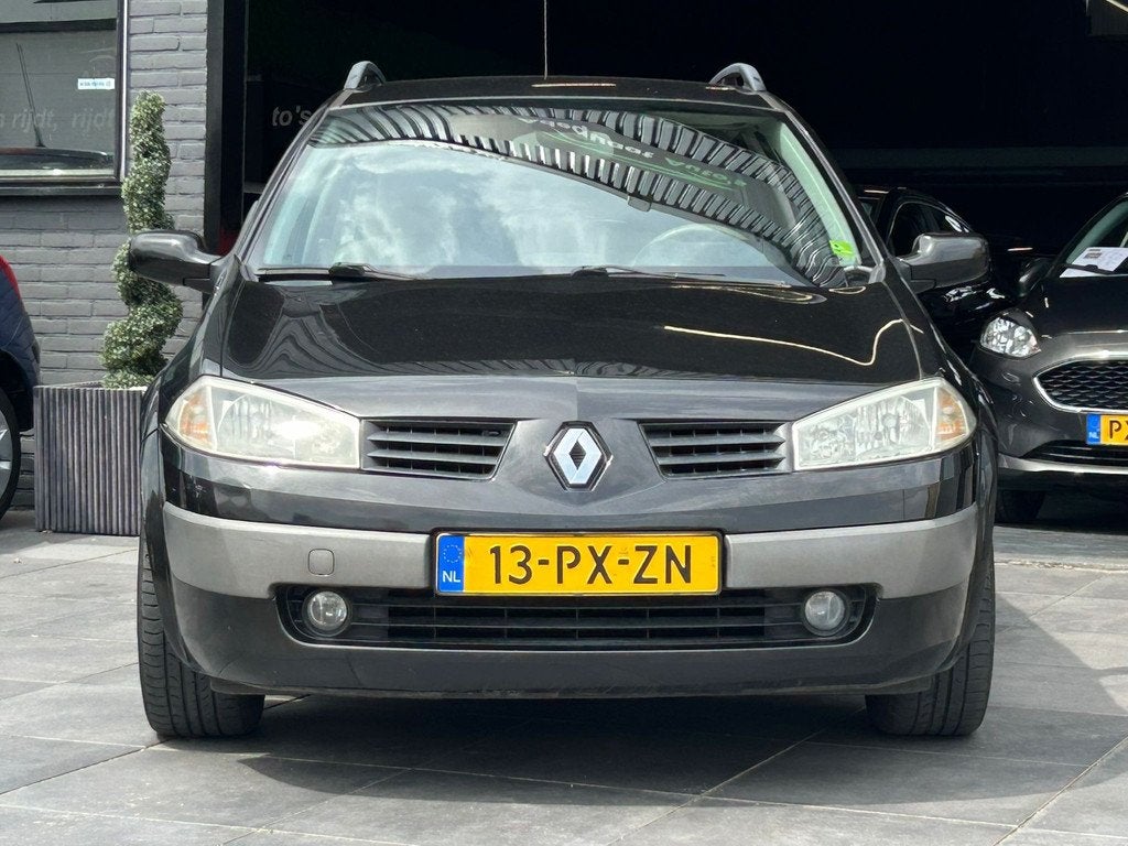Renault Mégane Grand Tour 2.0-16VPrivilègeLuxe|2e eig|Expo, Auto's, Renault, 13 km/l, Lederen bekleding, Gebruikt, Beige