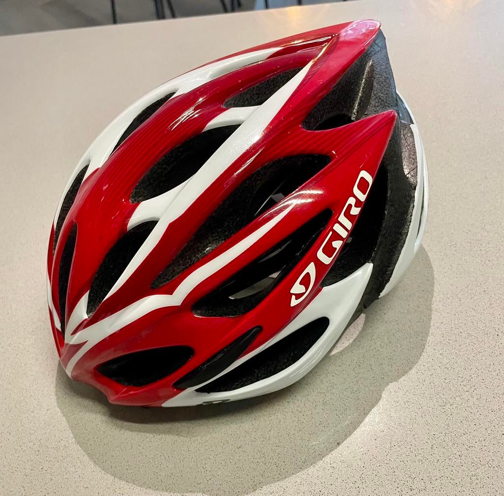 Giro Monza racefiets helm maat M rood model G 126, Fietsen en Brommers, Fietsaccessoires | Fietshelmen, Ophalen of Verzenden