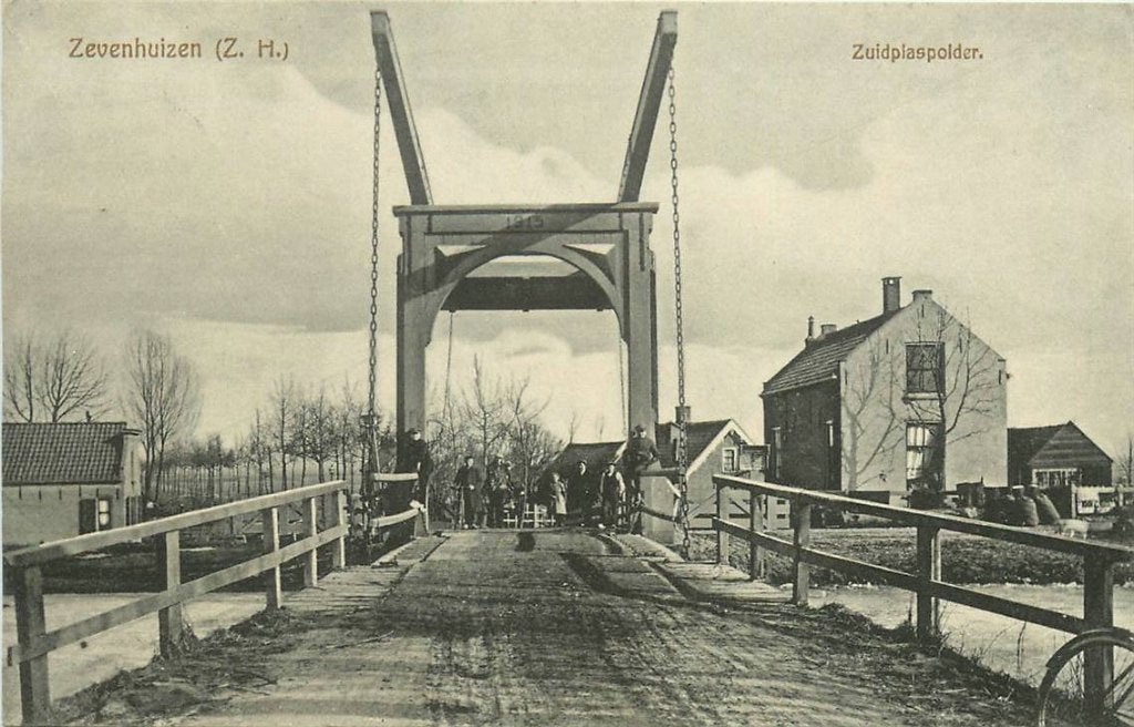 388-290-011 Zevenhuizen Zuidplaspolder, Verzamelen, Ansichtkaarten | Nederland, Verzenden, Voor 1920, Zuid-Holland