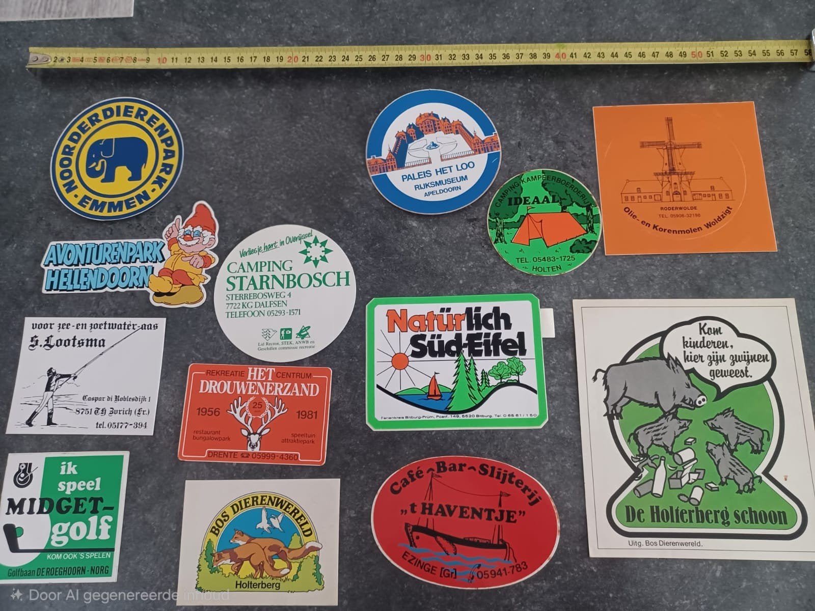stickers recreatie, Ophalen of Verzenden, Zo goed als nieuw