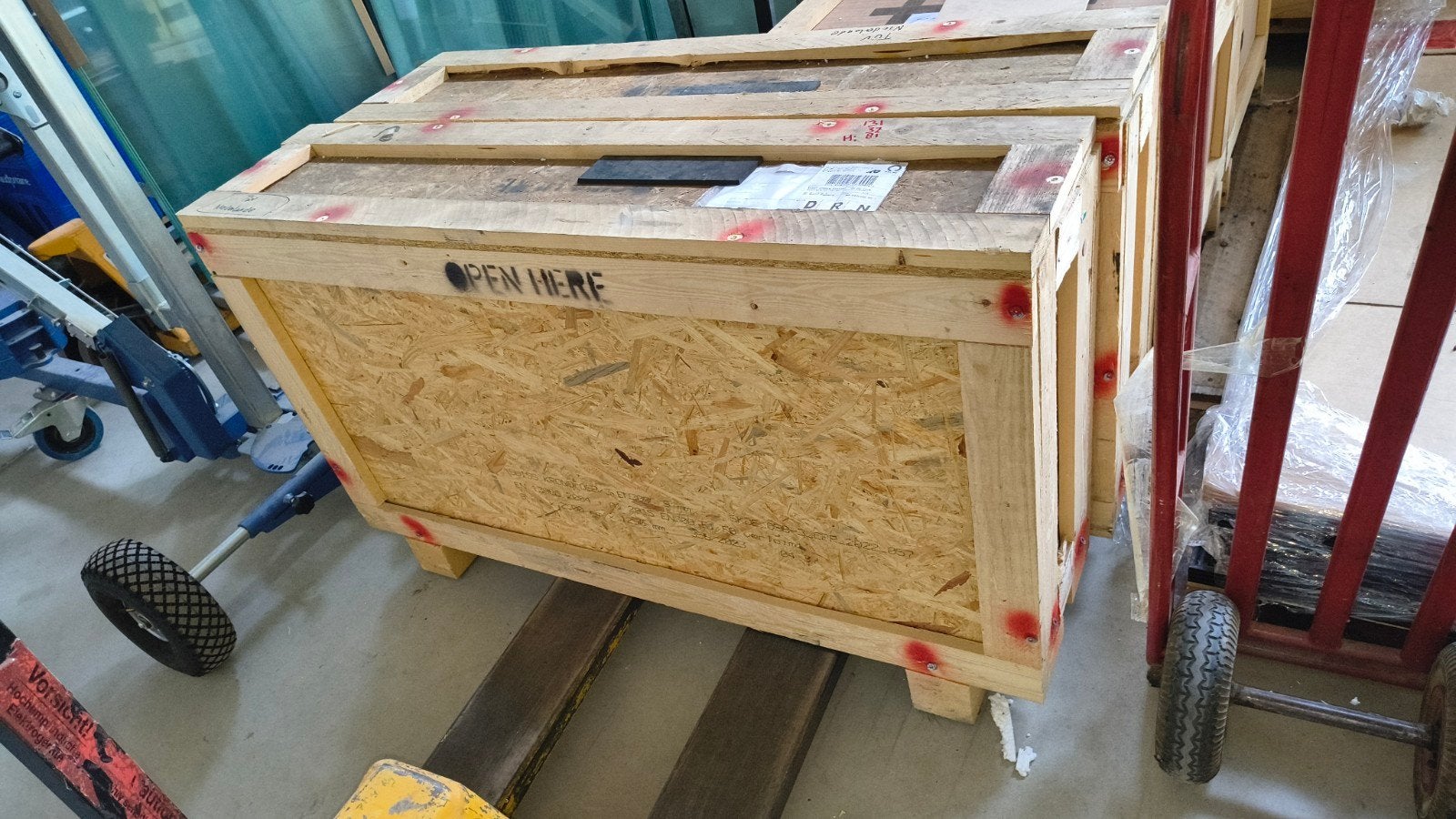Stevige houten kratten., Ophalen, Gebruikt, 100 cm of meer, 60 cm of meer