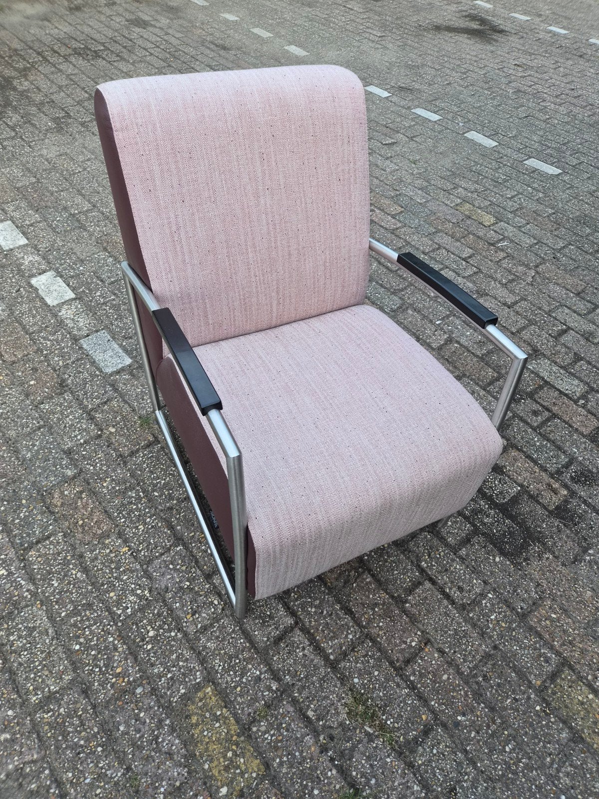 Montel stoel - Comfortabele fauteuil, Huis en Inrichting, Ophalen, Gebruikt, Overige kleuren, Metaal