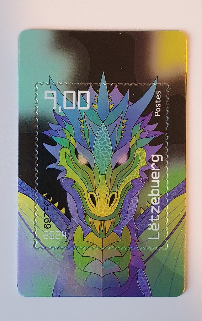 Luxemburg 2024 Draak Michel blok 55 Crypto - nft grijs pf, Verzenden, Postfris, Overige thema's