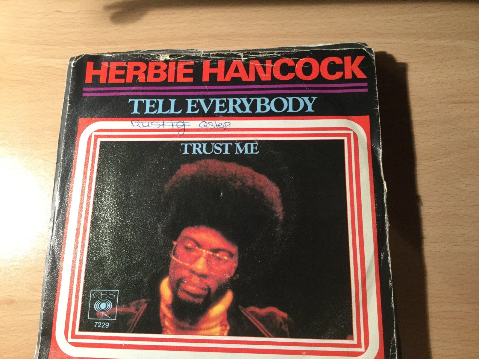 Herbie Hancock-Tell everybody. Top single vinyl., Gebruikt, 7 inch, Single, Ophalen of Verzenden