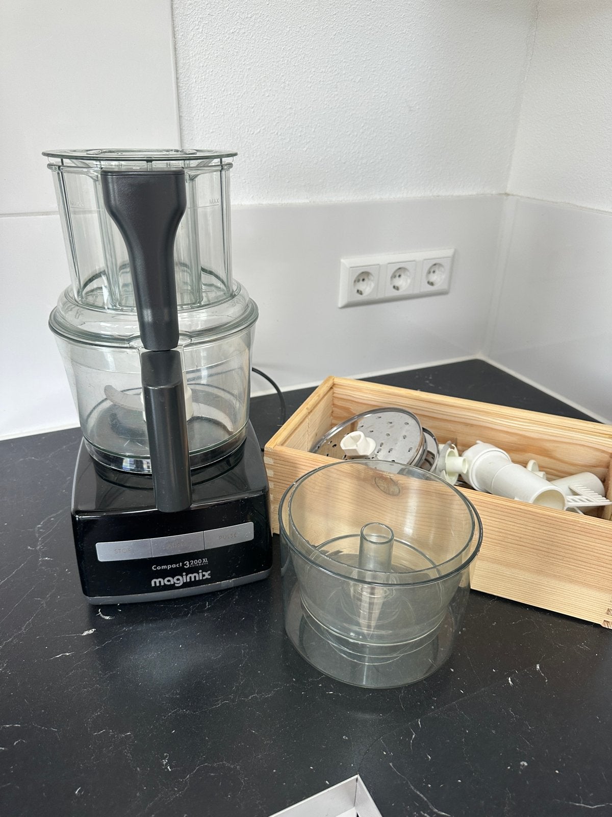 Magimix Compact 3200XL foodprocessor/keukenmachine, 2 tot 3 liter, Ophalen, Gebruikt, 3 snelheden of meer