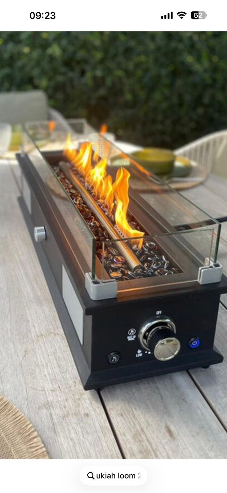 LUXE vuurhaard-tafelhaard-UKIAH LOOM II - BLUETOOTH AUDIO, Ophalen, Nieuw, Waterbestendig, Vloer