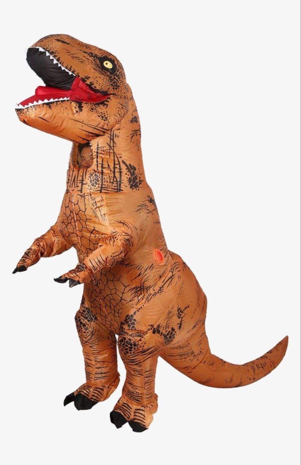 Opblaasbaar T-Rex Kostuum - Perfect voor Feestjes!, Ophalen of Verzenden, Zo goed als nieuw, Pak of Jurk