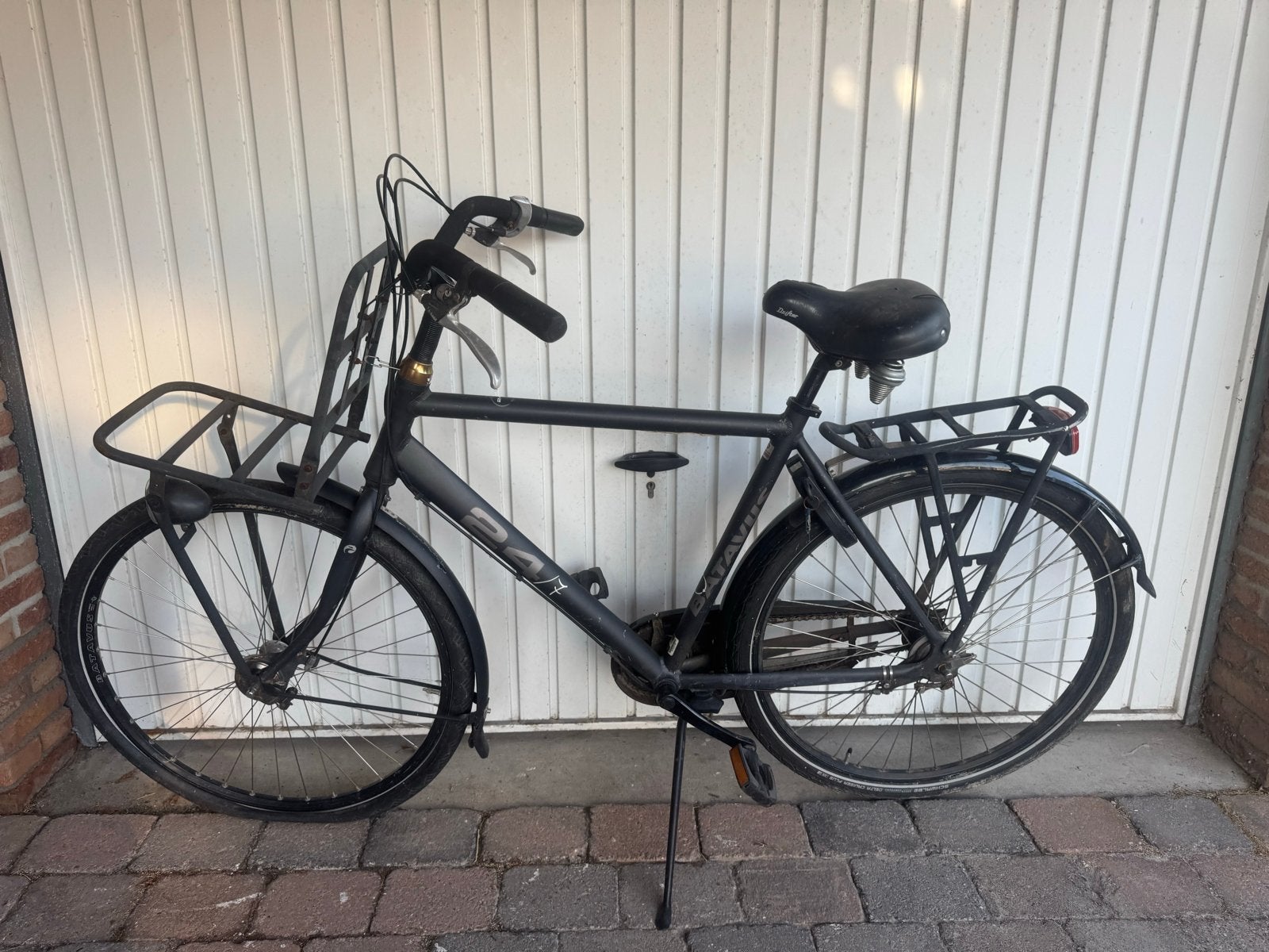 Batavus herenfiets met lekke voorband, Ophalen, Gebruikt, Batavus