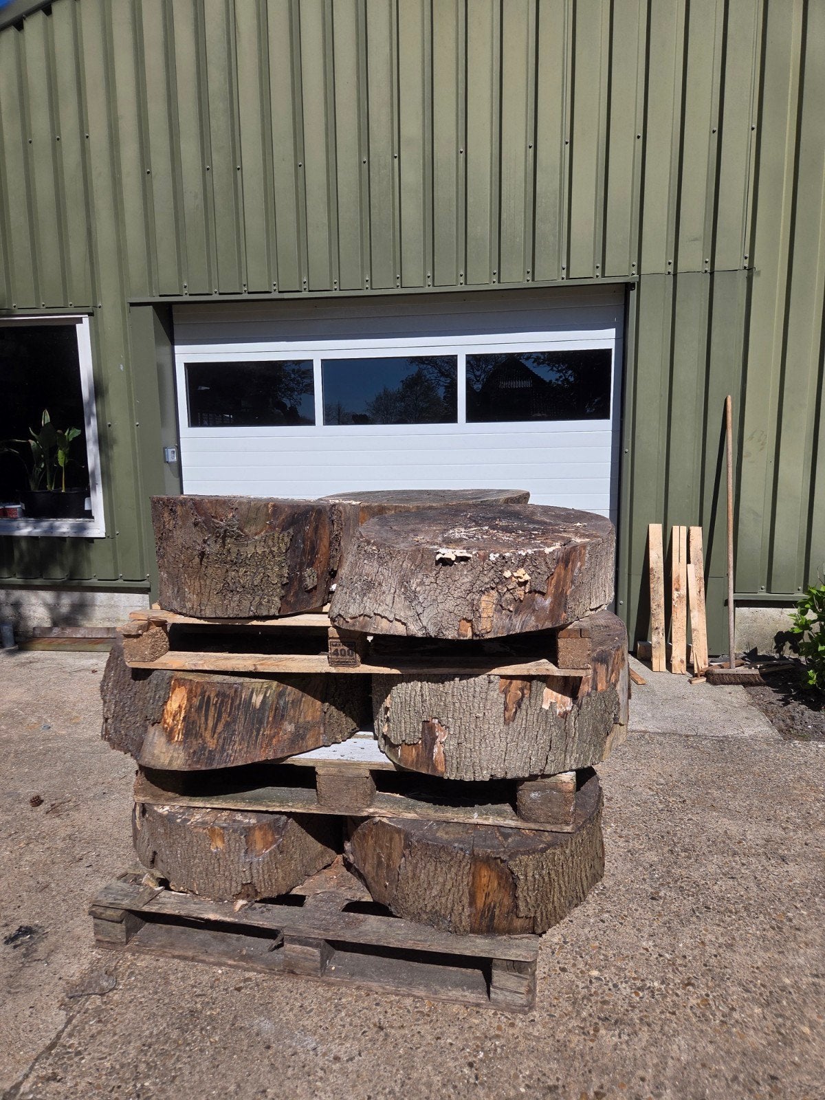 partij boomstammen hout, Tuin en Terras, Minder dan 3 m³, Ophalen