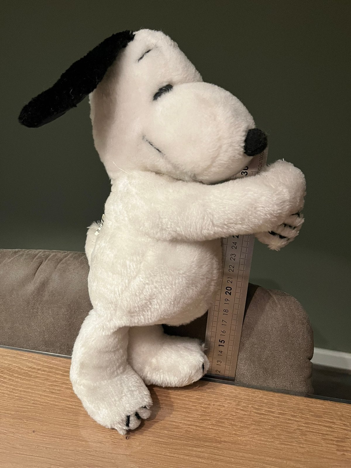 Gave vintage Snoopy knuffel 29cm, Ophalen of Verzenden, Gebruikt, Overige typen