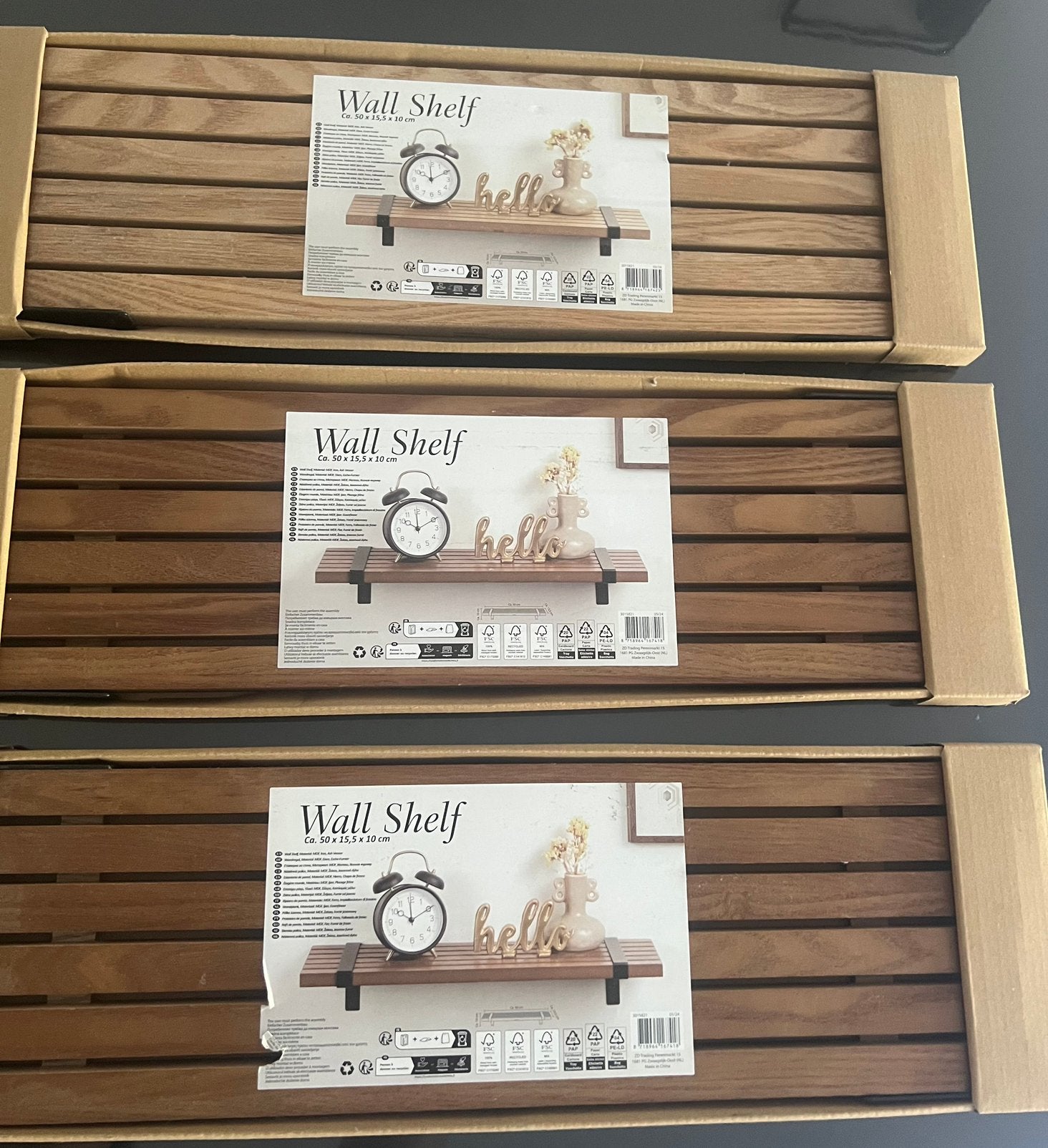 3 nieuwe wandplanken, Ophalen, Zo goed als nieuw, Minder dan 180 cm, Palen