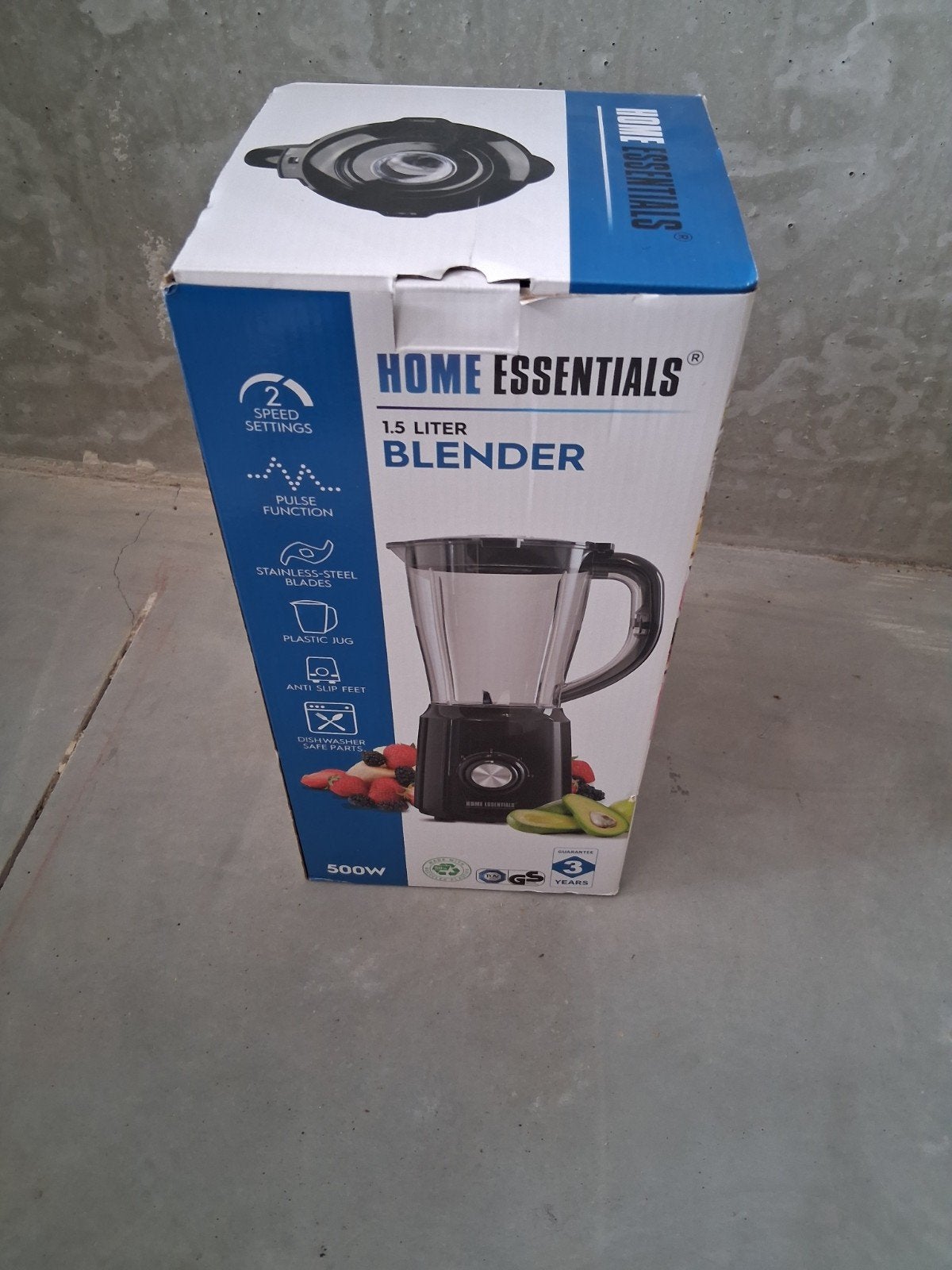 Home Essentials Blender 1.5L - Nieuw in doos, Witgoed en Apparatuur, Ophalen of Verzenden, Nieuw, Blender