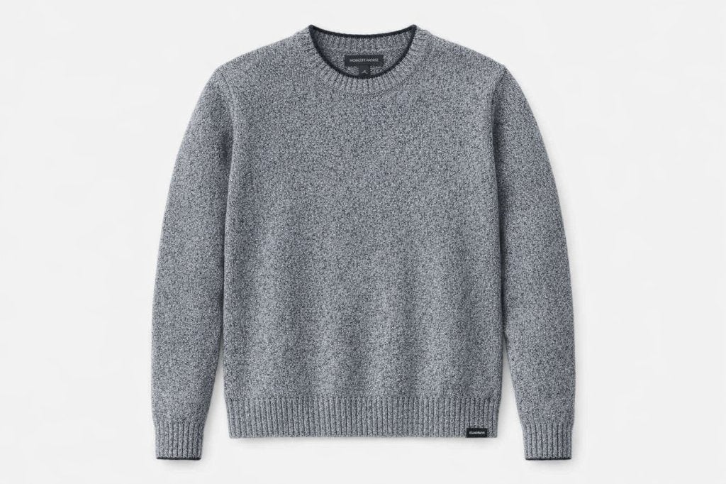 Grijze Eddie Bauer katoenen trui – maat L, Kleding | Heren, Truien en Vesten, Ophalen, Zo goed als nieuw, Grijs, Eddie bauer