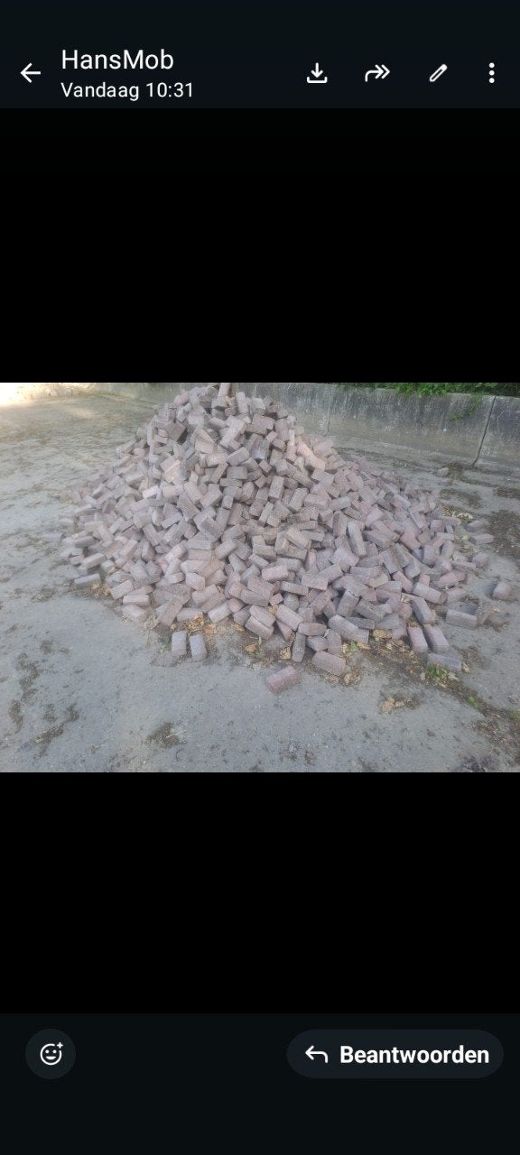 Straatklinkertjes, Tuin en Terras, Grind, Keien en Split, Ophalen, Gebruikt
