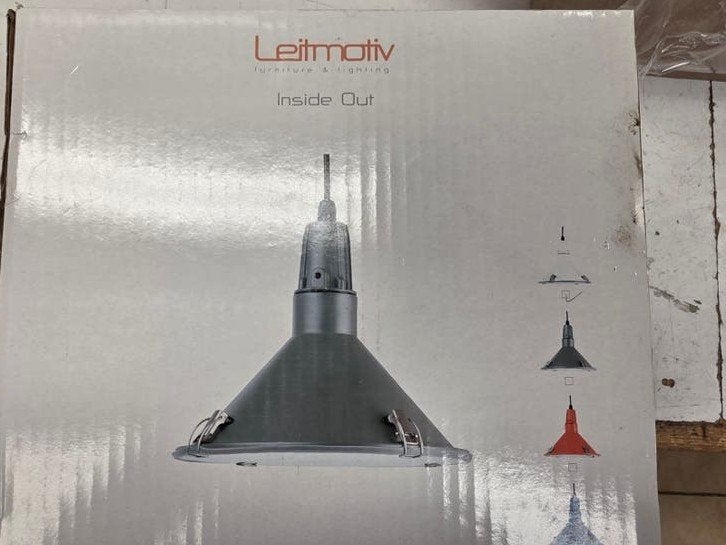 Leitmotiv Inside Out Hanglamp - Grijs, Huis en Inrichting, Lampen | Hanglampen, Nieuw, Overige fittingen, Ophalen of Verzenden