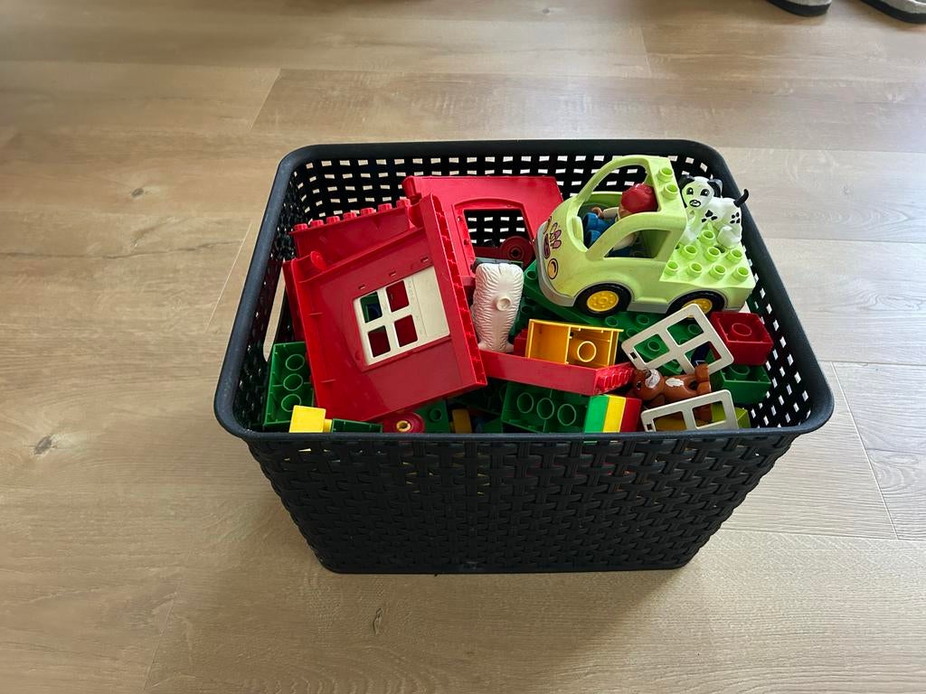 Mand Duplo blokken en onderdelen, Inclusief minifiguren, Gebruikt, Ophalen of Verzenden, Duplo