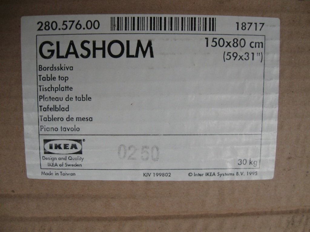 Glazen tafelblad 150x80, Ophalen, 100 tot 150 cm, Nieuw, 50 tot 100 cm