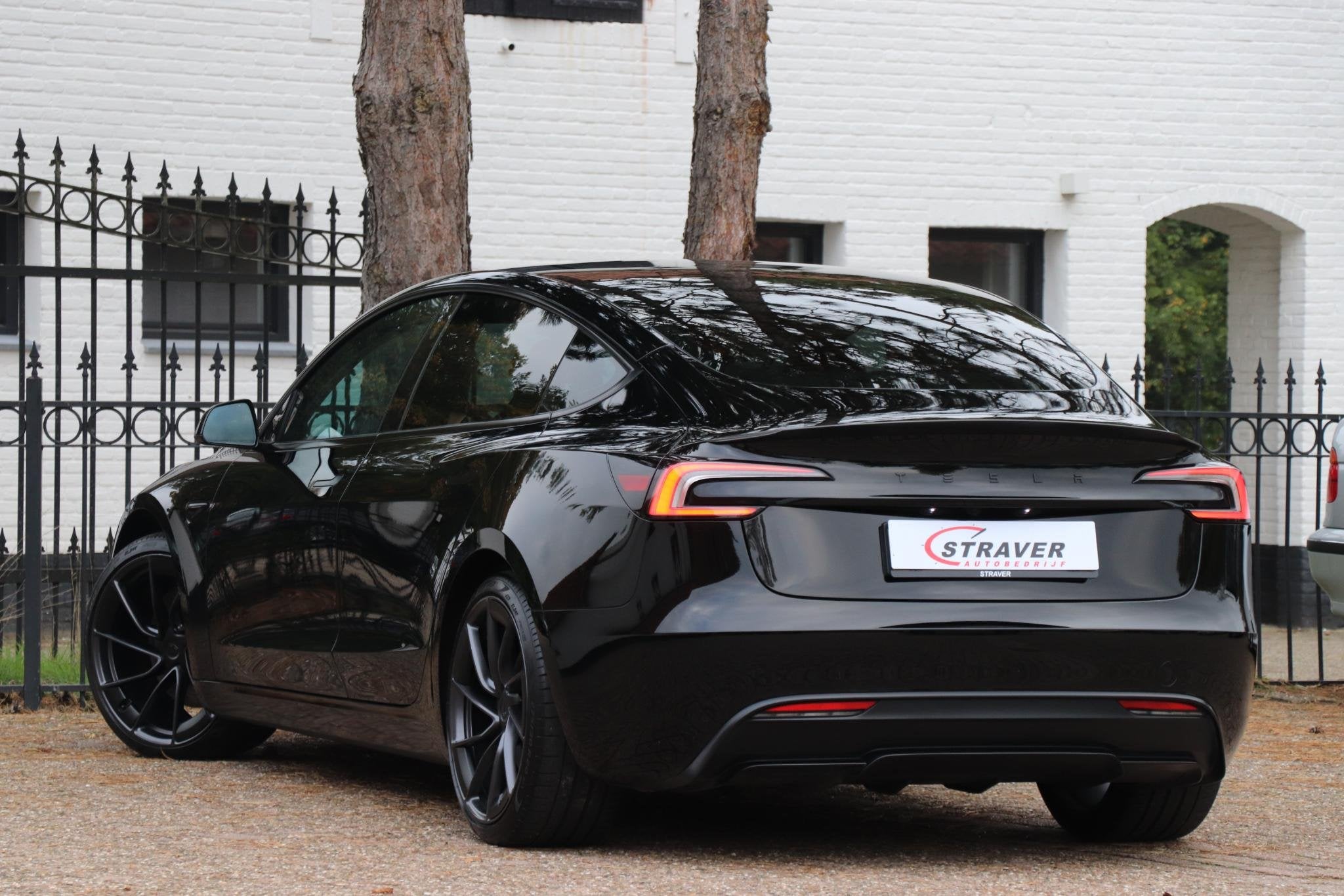 Tesla Model 3 Performance AWD 78 kWh, Auto's, Automaat, Dealer onderhouden, Stof, Zwart