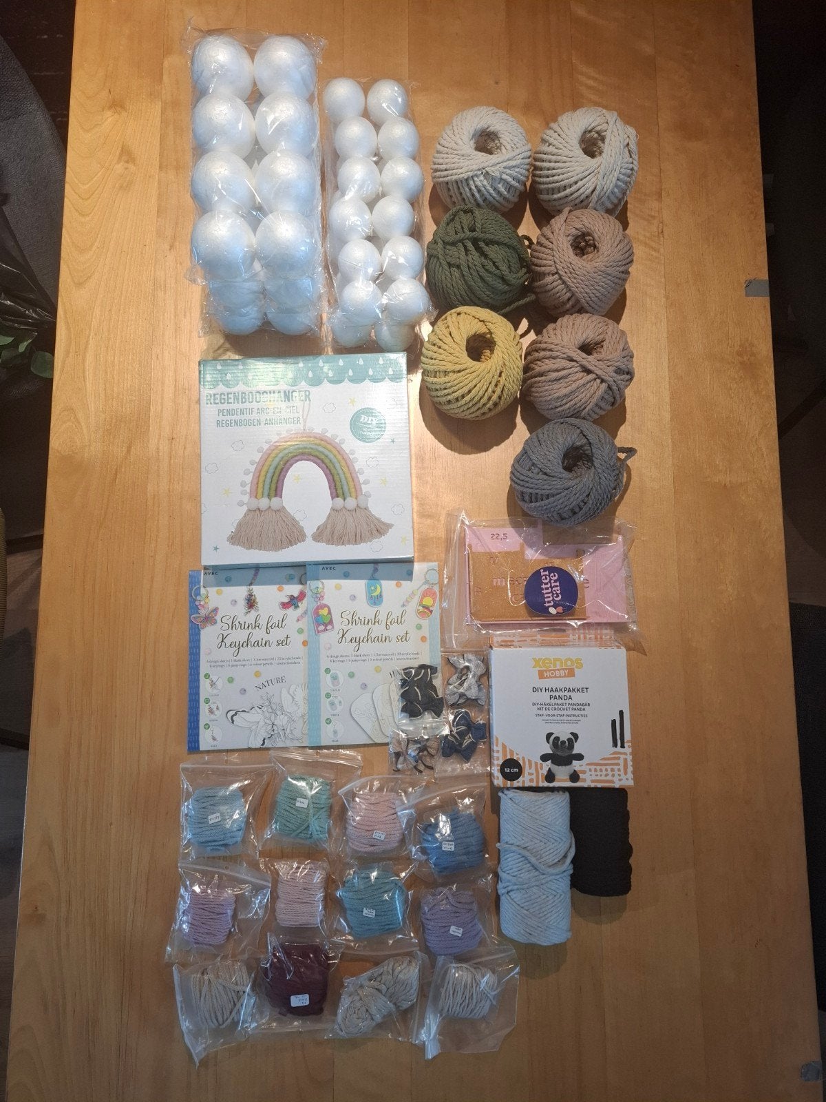 Groot knutselpakket met diverse materialen en sets TEAB, Overige thema's, Textiel, Nieuw, Meerkleurig
