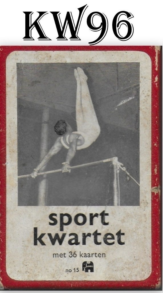 Sport kwartet no 15 met 36 kaarten uit 1965, Ophalen of Verzenden, Zo goed als nieuw, Kwartet(ten)