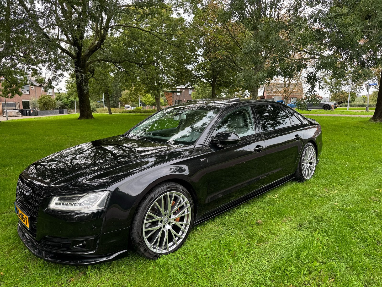 Audi A8 L 4.0 Tfsi Quattro 435pk Tiptronic 2014 Zwart, Auto's, Automaat, 435 pk, Zwart, Particulier