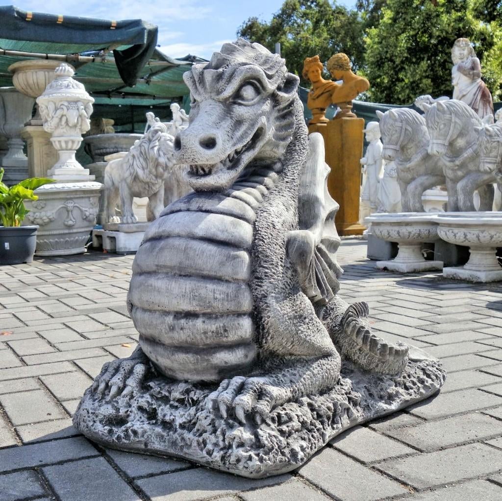 Draak draken van beton Chinese Draak, Ophalen, Nieuw, Beton, Dierenbeeld