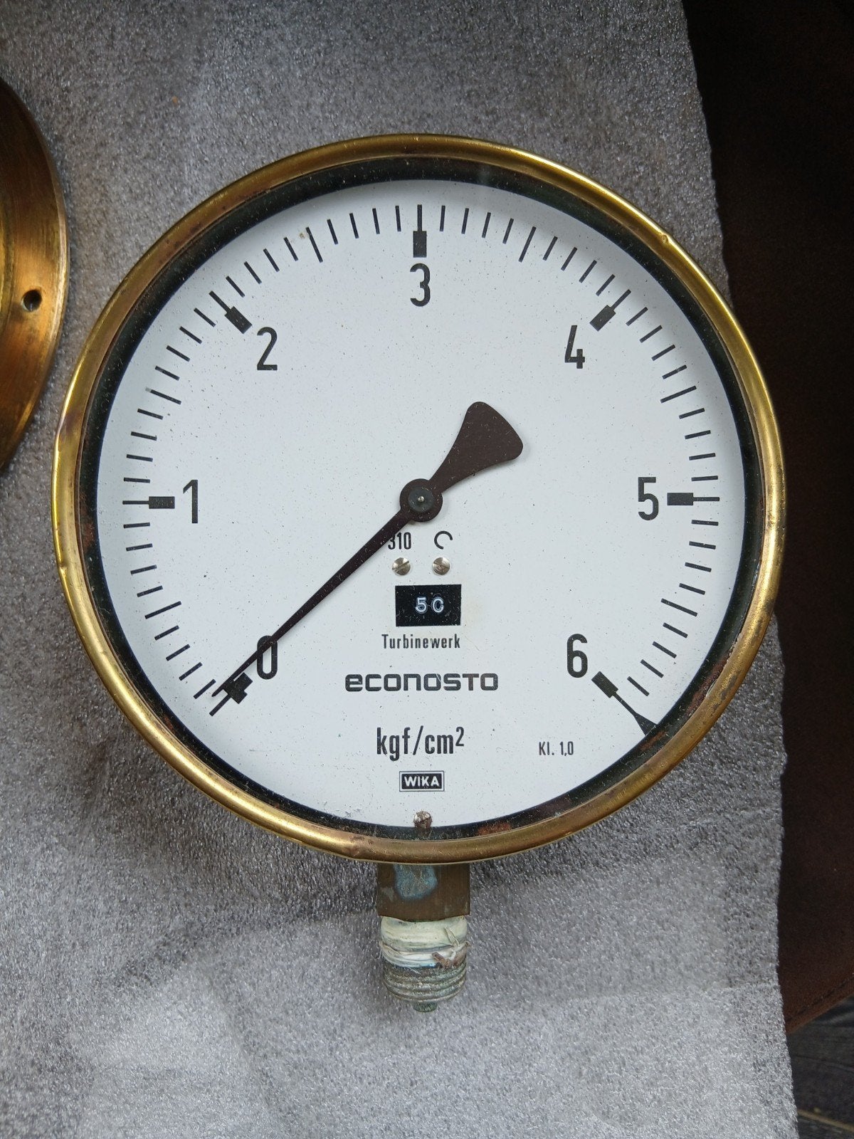 Manometer Oliedrukdrukmeter Stationaire Sleepboot Schip, Ophalen of Verzenden