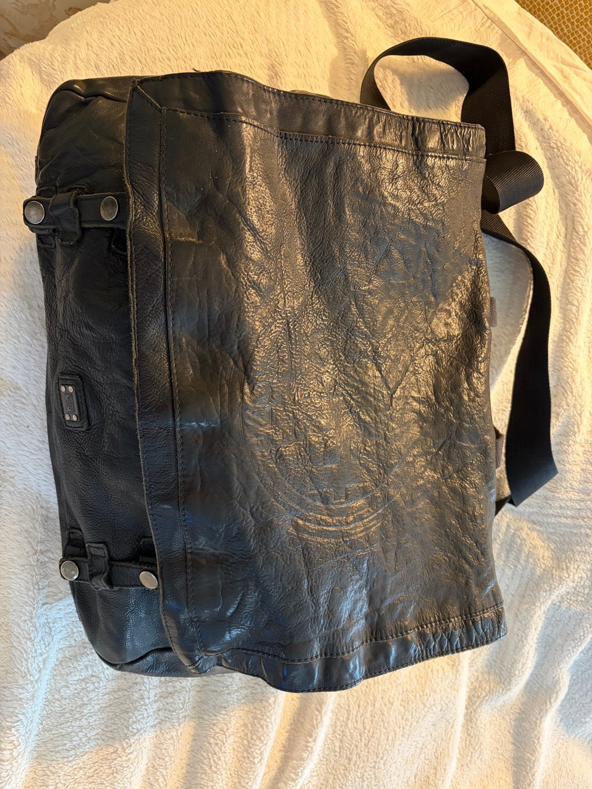 Prachtige leren Buddha to Buddha Tas - Zwart, Overige merken, Zwart, Ophalen of Verzenden, Zo goed als nieuw